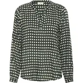Kaffe Blusa 'KA Sary Tilly' azul noturno / verde / branco