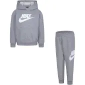 Nike Fato de jogging acinzentado / branco