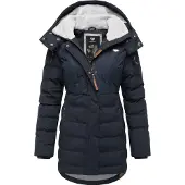 Ragwear Parka de inverno 'Ashanta' navy / cinzento claro