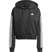 Adidas Moletom Com Fecho Essentials 3 Stripes French Terry