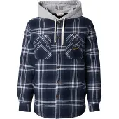 Superdry para homem. M4011032A Casaco Surplus Hooded Check navy (L), Casual, Algodão, Manga comprida, Marinho