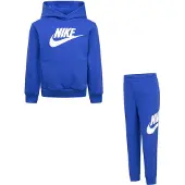 Nike Fato de jogging 'CLUB FLEECE' azul escuro / branco