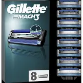 Gillette Lâminas de reposição Mach3 8 peças