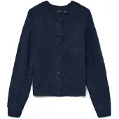 Vero Moda Casaco de malha 'VMNOVAH' azul noturno