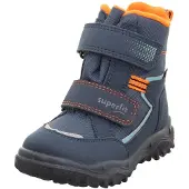 Superfit Bota de neve 'Husky' navy / azul claro / laranja