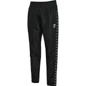 Hummel Calças de desporto preto / branco