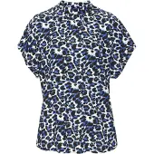 LASCANA Blusa azul / preto / branco