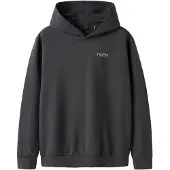 TWO SOON Sweatshirt cinzento escuro / branco