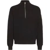 !Solid Pullover ' SDRIVER HALFZIP ' preto