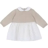 Chicco Vestido bege / amarelo / branco