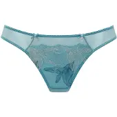 LASCANA Tanga bege / azul ciano