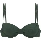 Copenhagen Studios Top de biquíni verde escuro