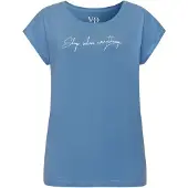 Vivance Camisa de pijama 'Dreams' azul céu / branco