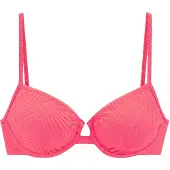 s.Oliver Top de biquíni vermelho florescente