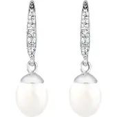 Elli Brincos prata / branco pérola