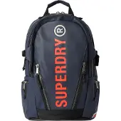 Superdry unisex. W9110342A Mochila de lona azul-marinho (OSFA), Casual, Poliéster