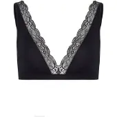 Hanro Soutien ' Cotton Lace ' preto