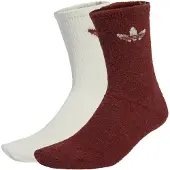 Adidas Meias Fluffy Crew Sock 2 Pairs mulheres - Vermelho - L