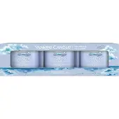 Yankee candle Conjunto de velas votivas em vidro Ocean Air 3x 37 g