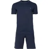 Emporio Armani Pijama curto marinho / cinzento
