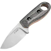Kizer Cutlery Beaver 1078A2 Stonwashed Nitro-V, Black Micarta, faca fixa