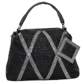 NAEMI Malas de tiracolo preto / prata