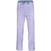 Luca David Calças de pijama 'Olden Glory' azul / vermelho / offwhite