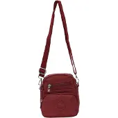 Mindesa Mala de ombro vermelho vinho