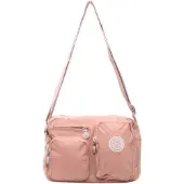 Mindesa Mala de ombro cor-de-rosa / branco