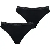 Sloggi Cueca preto / branco