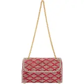 NAEMI Mala de ombro vermelho / transparente