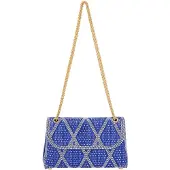 NAEMI Mala de ombro azul real / transparente