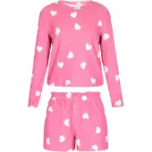 Faina Calções de pijama rosa claro / branco