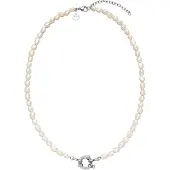 Purelei Colar 'Charm' prata / branco pérola