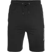 Lonsdale Calças 'Fringford' preto / branco