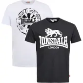 Lonsdale Camisa 'Dildawn' preto / branco