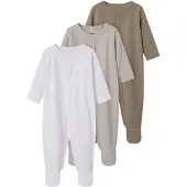 TWO SOON Pijama nude / bege escuro / branco casca de ovo
