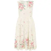 Yumi Vestido mistura de cores / branco