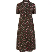 Yumi Vestido verde / vermelho / preto