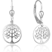 Beneto Brincos EM prata Fashion Tree OF Life AGUC2710