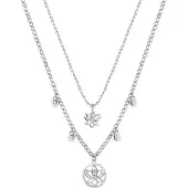 Brosway Colar em aço Chakra da flor de lótus BHKN064