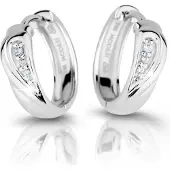 Modesi Fashionable silver Orecchini con zircons M26027