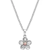Hot Diamonds Silver flower Collana Forget me not DP749