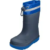 Playshoes Bota de borracha azul / marinho / cinzento claro