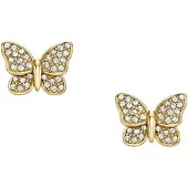 Fossil Brincos 'SUTTON' ouro / prata / transparente