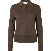 Selected Pullover 'SLFThea' castanho escuro