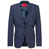 HUGO para homem. 50495628 Blazer Colbert azul (44), Casual, Clássico, Poliéster