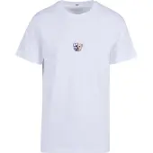 Mister tee Camisa 'Skull Bear' bege / preto / branco