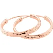 JVD Orecchini Oro Rosa Cerchi Diametro 5 Cm — Orecchini