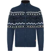Blend Casaco de malha 'Nova' azul / preto / branco